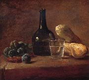 Jean Baptiste Simeon Chardin Still life with plums oil on canvas